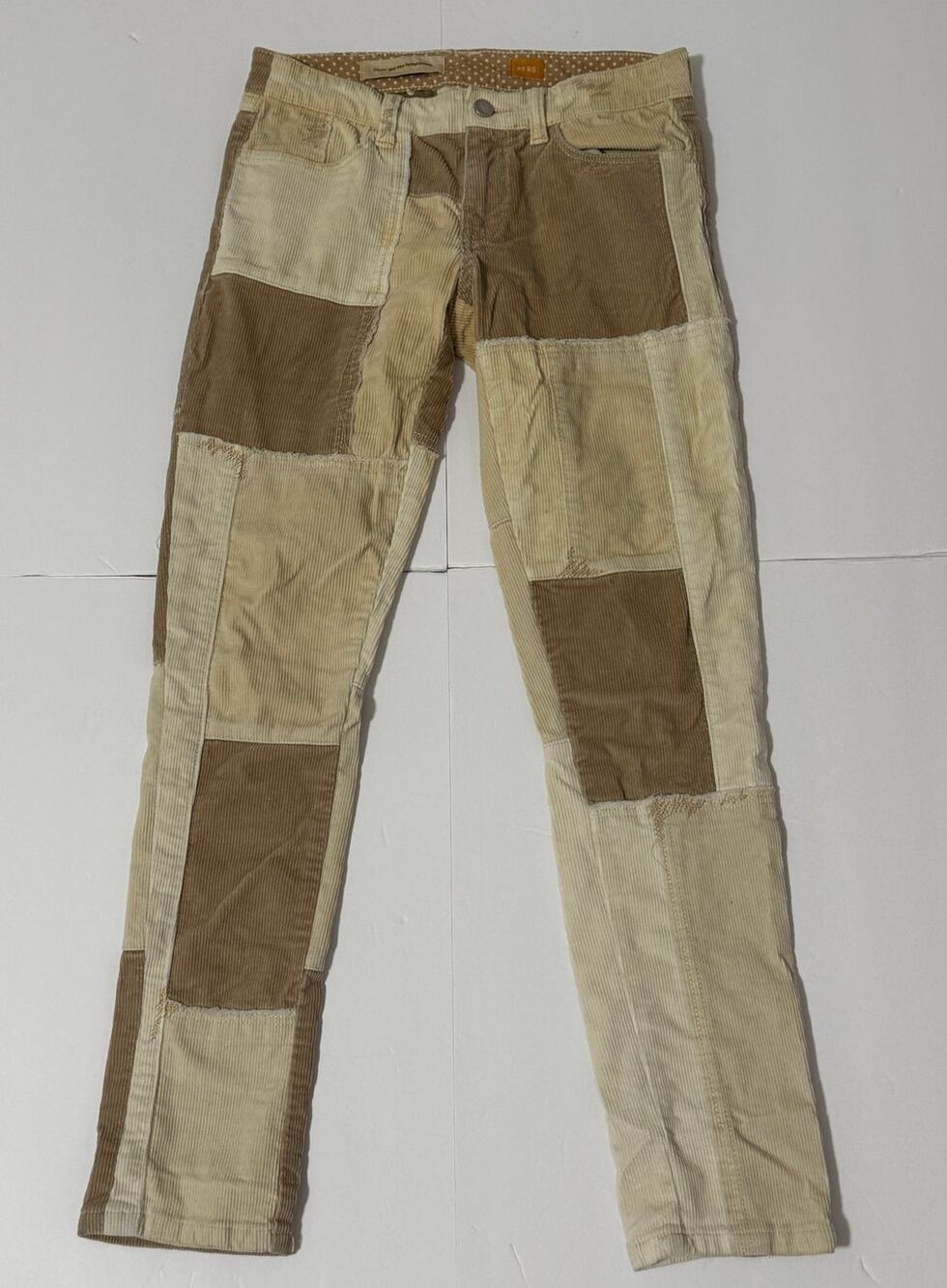 Pilcro X Anthropologie Patchwork Corduroy Pants, Size 25